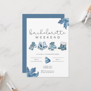 Invitation Itinéraire du week-end de la bachelorette d'Apres