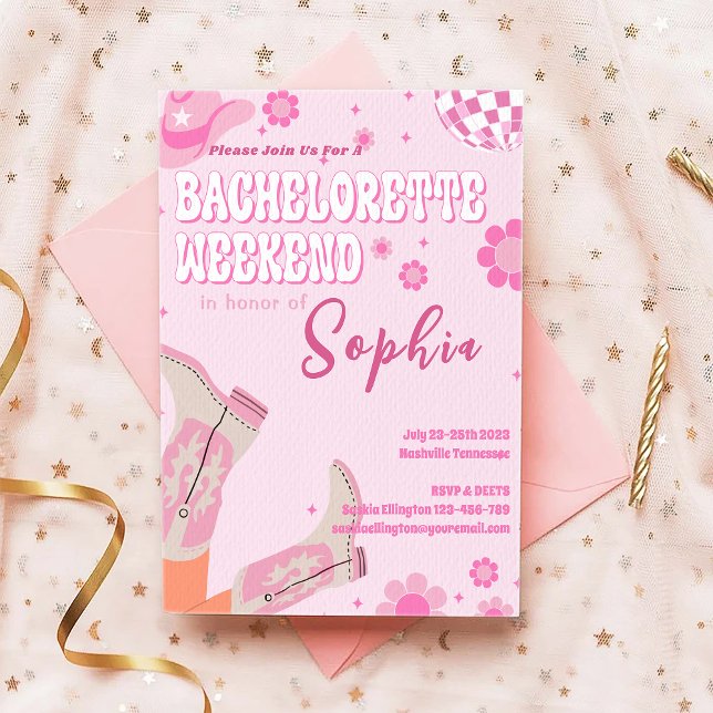 Invitation Itinéraire Du Week-End De La Disco Bach (Créateur téléchargé)