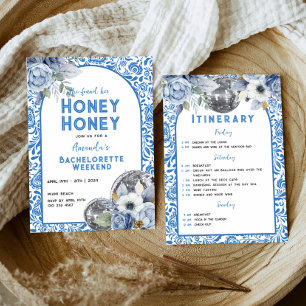 Invitation Itinéraire du week-end de la Reine Bachelorette