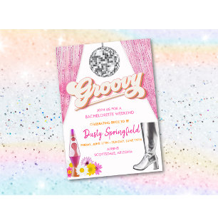 Invitation Itinéraire du week-end Retro Disco Super