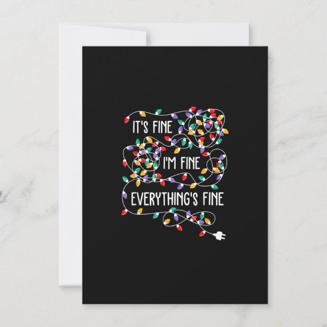Invitation It's Fine I'm Fine Everything Is Fine Funny Christ (Devant)