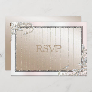Invitation Ivory et Satin RSVP