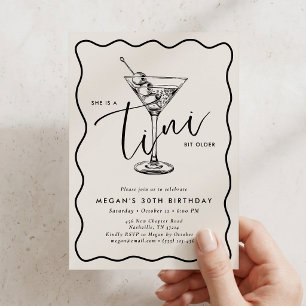 Invitation Ivory Hand Dessiné Un Petit Peu Plus Vieil Anniver