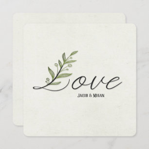 Invitation Ivy Leaf Love invite mariage