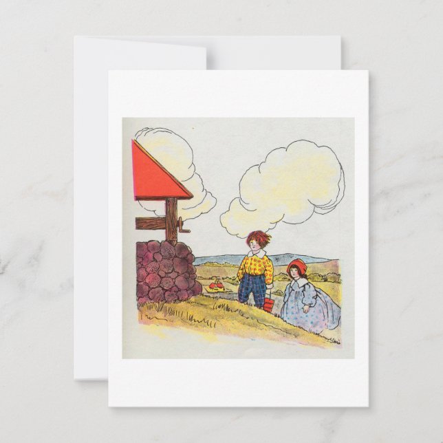 Invitation Jack et Jill montèrent la colline (Devant)