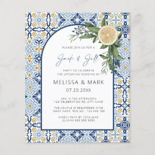 Invitation Jack & Jill thème Capri italien