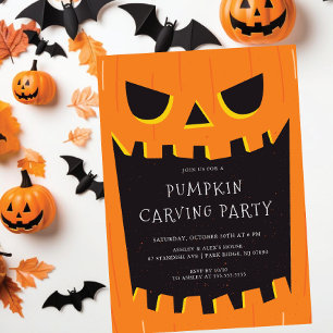 Invitation Jack O'lantern Citrouille Carving Halloween