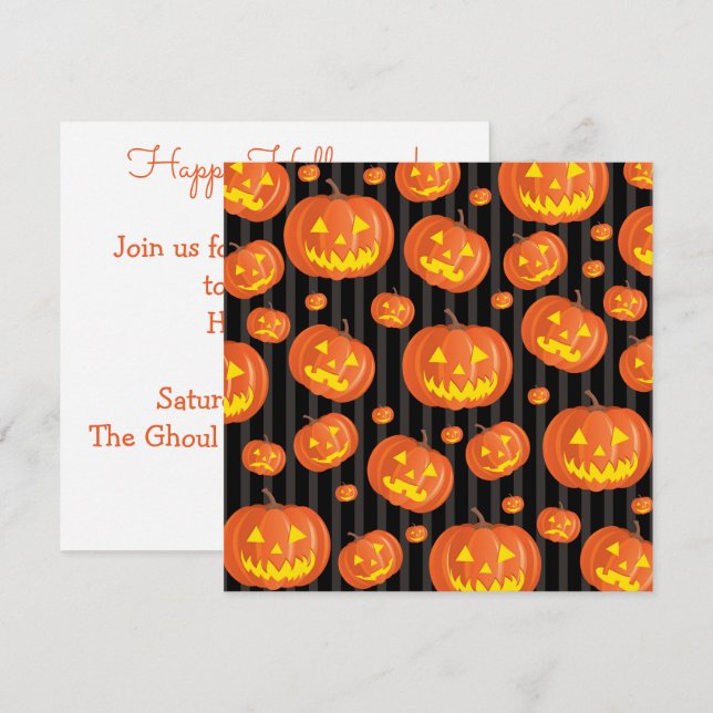 Invitation Jack O'Lanterns ! (Devant / Derrière)