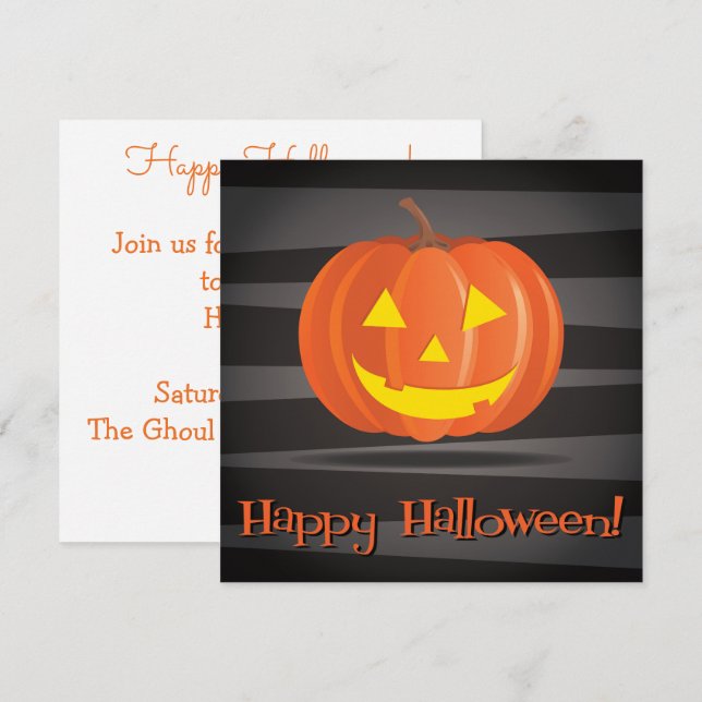 Invitation Jack O'Lanterns ! (Devant / Derrière)