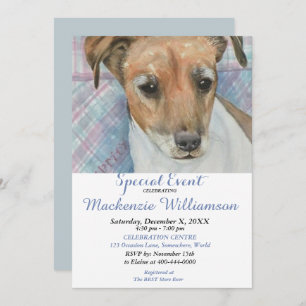 INVITATION JACK RUSSELL SOUHAITE UN JOLI ANNIVERSAIRE