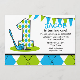 Invitation Jacquard Golf 1er Anniversaire