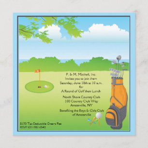 Invitation J'adore le Golf