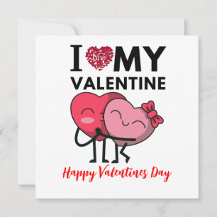 Invitation J'adore mes cadeaux de Saint Valentin spéciaux