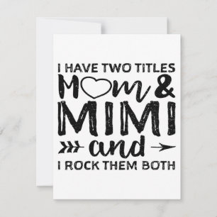 Invitation J'ai deux maman et Mimi Papa et maman