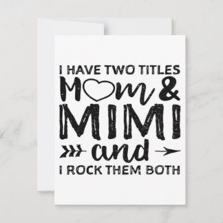 Invitation J'ai deux maman et Mimi|Papa et maman 