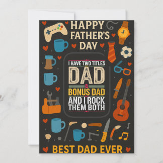 Invitation J'Ai Deux Titres Papa Je Les Roche Toutes Deux Car