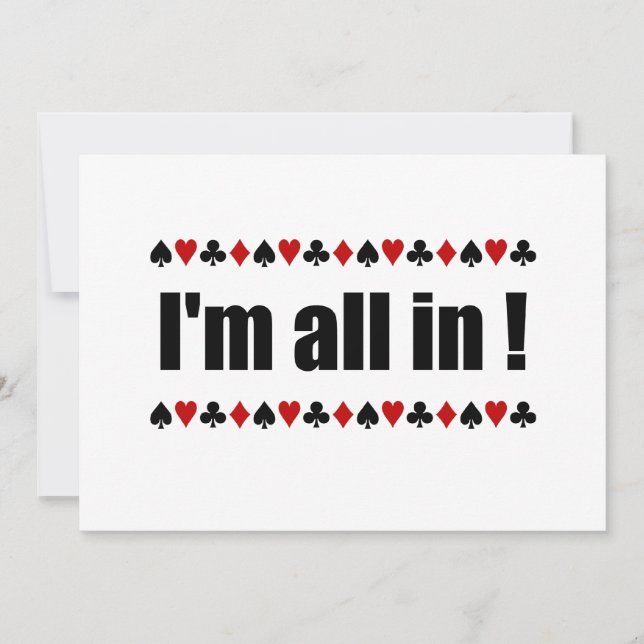 Invitation J'ai été invité par All In Poker (Devant)