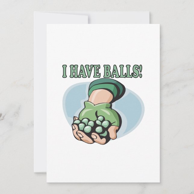 Invitation J'Ai Les Boules 2 (Devant)