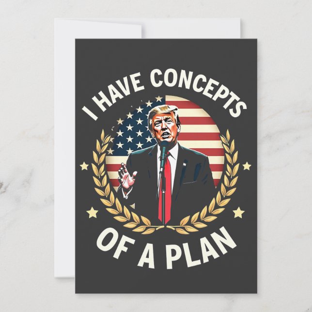 Invitation J'Ai Les Concepts D'Un Plan Trump Débat Élection (Devant)