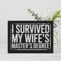 J'ai survécu à la remise de diplôme de maîtrise de