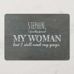 Invitation J'ai toujours besoin de ma proposition de Groomsma