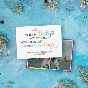 Invitation J'Ai Trouvé Ma Dame Mariage LGBT Devenir Ma Femme 