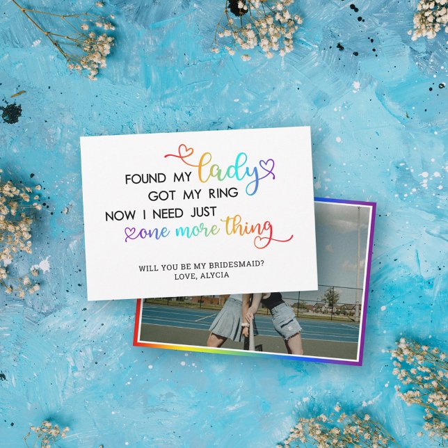 Invitation J'Ai Trouvé Ma Dame Mariage LGBT Devenir Ma Femme  (Créateur téléchargé)