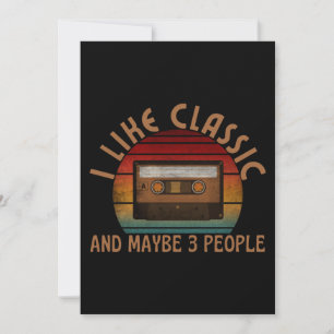 Invitation j'aime classique et peut-être 3 personnes