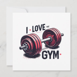 Invitation J'aime la salle de sport