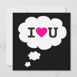 Invitation j'aime que vous pensiez bulle