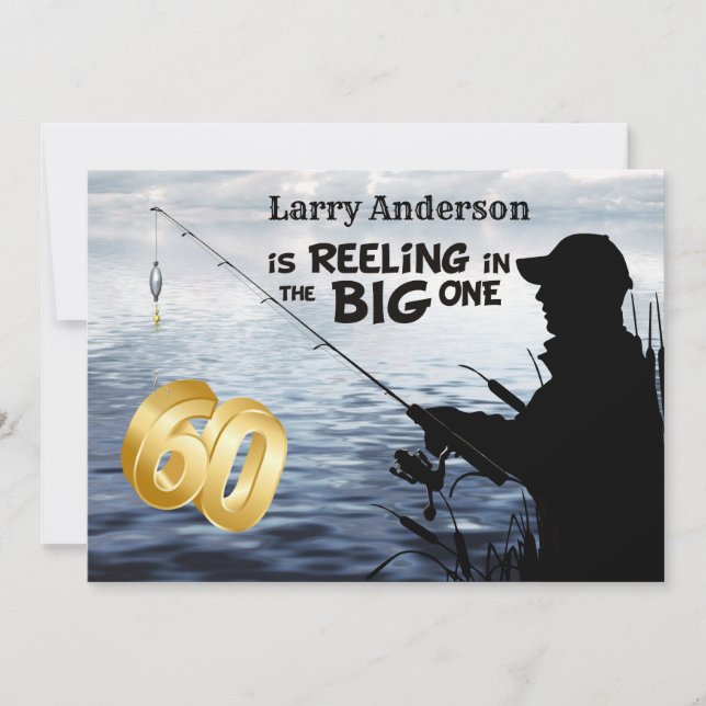 Invitation Jalon des pêcheurs adultes 60 Anniversaire du Big  (Devant)