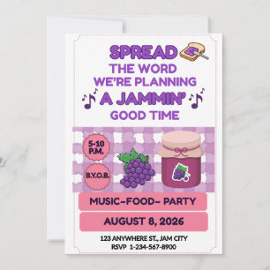 INVITATION JAM VIOLET ROSE SUR L'ÉVÉNEMENT BBQ DE RENCONTRE D