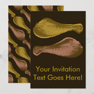 Invitation Jambes de poulet frit