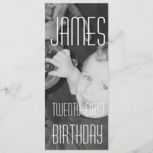 Invitation James vingt et unième (verticale)