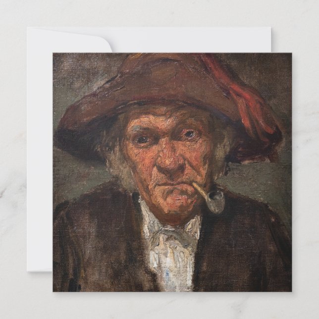 Invitation James Whistler - Un homme fume un tuyau (Devant)
