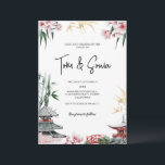 Invitation Japonais Sakura Cherry Blossom Mariage asiatique<br><div class="desc">Voici notre invitation minimaliste traditionnelle japonaise Mariage, un mélange harmonieux d'élégance et de tradition. Cette invitation exquise capture l'essence du riche patrimoine culturel japonais tout en embrassant la simplicité du design moderne. Un choix parfait pour les couples qui recherchent une invitation intemporelle et sobre pour leur journée spéciale. Caractéristiques clés...</div>