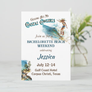 Invitation J'appelle toutes mes filles du littoral Bacheloret