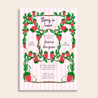 Invitation Jardin Amour Berry Art Nouveau Enterrement de Vie
