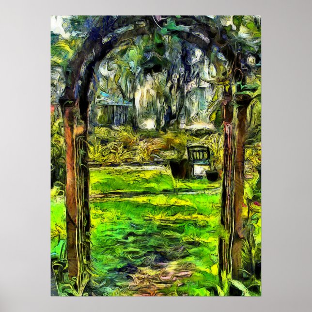 Invitation Jardin Archway Poster (Devant)