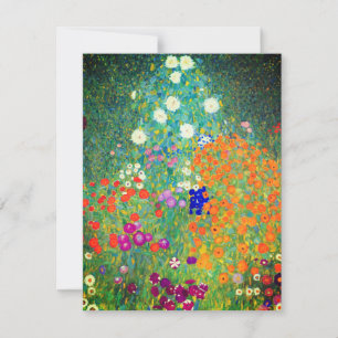 Invitation Jardin aux fleurs Gustav Klimt