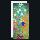 Invitation Jardin aux fleurs Gustav Klimt<br><div class="desc">Carte représentant le Jardin des fleurs de Gustav Klimt (1906). Un beau jardin de fleurs violettes,  rouges,  blanches,  bleues et oranges. Un grand cadeau pour les amateurs d'art Art Nouveau et autrichien.</div>