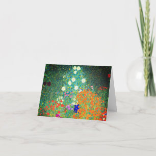 Invitation Jardin aux fleurs Gustav Klimt