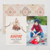Jardin Bonfire Camping S'mores Photo Anniversaire