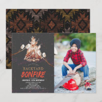 Jardin Bonfire Camping S'mores Photo Anniversaire