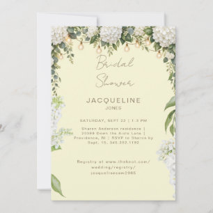 Invitation Jardin Botanique Élégant Fête de Mariage Jaune