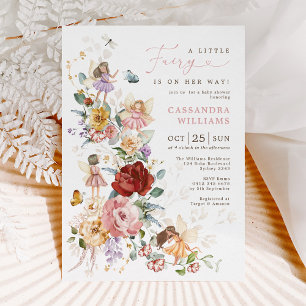 Invitation Jardin Chic Floral Fairy Princess Baby shower fill