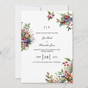 Invitation jardin coloré été
