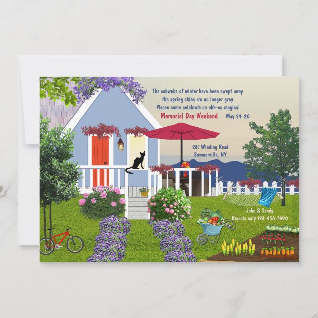 Invitation Jardin Cosy (Devant)