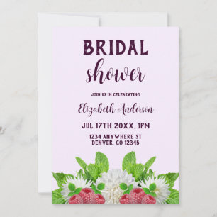 Invitation Jardin Dahlia Baby Shower Mariage