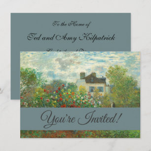Invitation Jardin d'artistes de Monet à Argenteuil Peinture